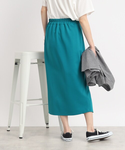 DRESKIP(ドレスキップ)の「◆【着やせ見えシルエット】ポンチサイドスリット ナロースカート(スカート・レディース・ライトブルー/オフホワイト/ネイビー・02/03/04)」の19枚目の写真