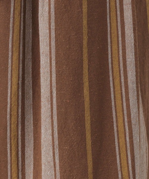 LOWRYS FARM（ローリーズファーム）の「マルチストライプワンピース　 704164（ワンピース・レディース・ブラウン/アイボリー・FREE）」の22枚目の写真