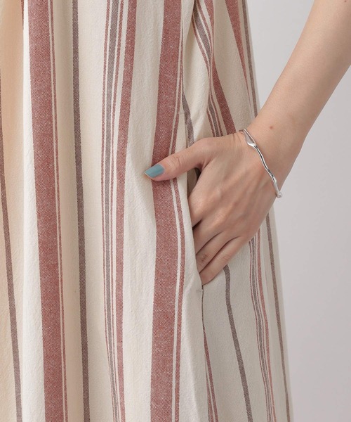 LOWRYS FARM（ローリーズファーム）の「マルチストライプワンピース　 704164（ワンピース・レディース・ブラウン/アイボリー・FREE）」の16枚目の写真