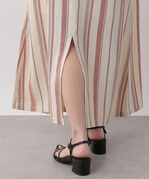 LOWRYS FARM（ローリーズファーム）の「マルチストライプワンピース　 704164（ワンピース・レディース・ブラウン/アイボリー・FREE）」の19枚目の写真