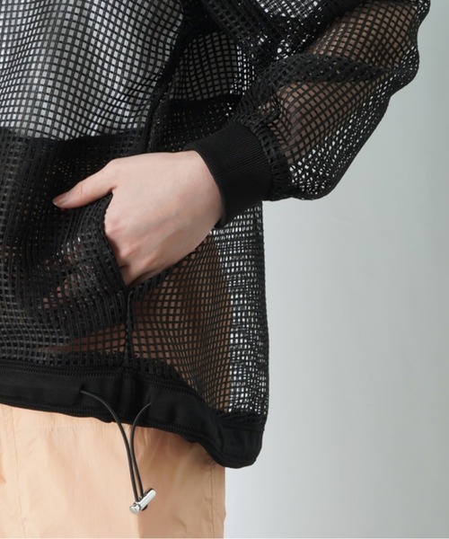 LUCA/LADY LUCK LUCA(ルカ/レディラックルカ)の「huitieme nid メッシュフードジップカーデ(パーカー・レディース・アイボリー/ブラック/ベージュ・FREE)」の20枚目の写真