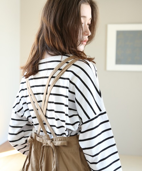 aity(アイティ)の「サイドビッグポケットサロペットパンツ(サロペット/オーバーオール・レディース・ベージュ/カーキ/ブラック・M)」の21枚目の写真