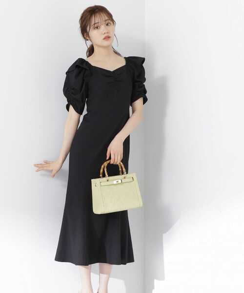 PROPORTION BODY DRESSING(プロポーションボディドレッシング)の「バッククロスマーメイドワンピース / 1213140904(ワンピース・レディース・ブラック/ピンク/ブルー・SMALL/MEDIUM)」の12枚目の写真