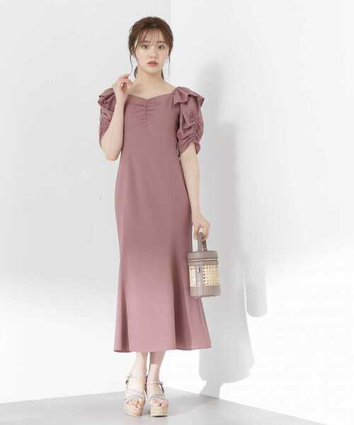 バッククロスマーメイドワンピース PROPORTION BODY DRESSING（プロポーションボディドレッシング
