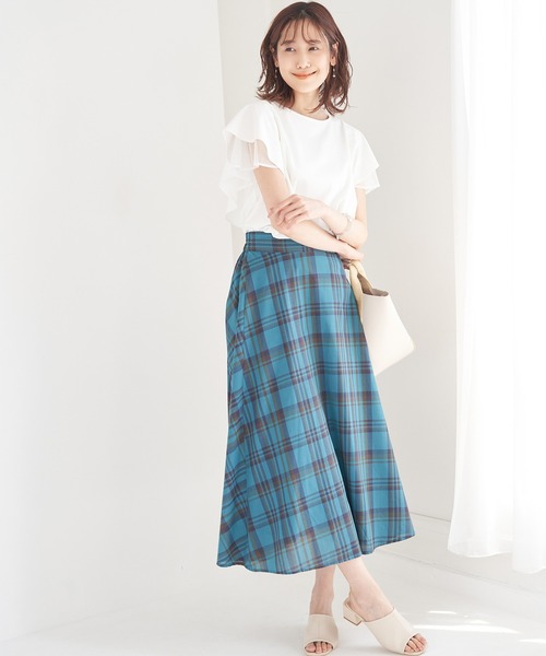 ROPE' PICNIC（ロペピクニック）の「洗える/フリル袖カットトップス（Tシャツ/カットソー・レディース・サックスブルー/ベージュ/ホワイト/ブラック・38）」の15枚目の写真