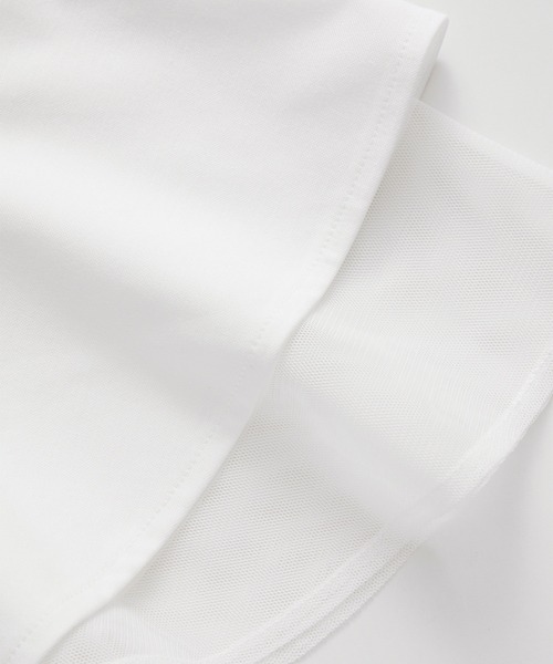 ROPE' PICNIC（ロペピクニック）の「洗える/フリル袖カットトップス（Tシャツ/カットソー・レディース・サックスブルー/ベージュ/ホワイト/ブラック・38）」の8枚目の写真