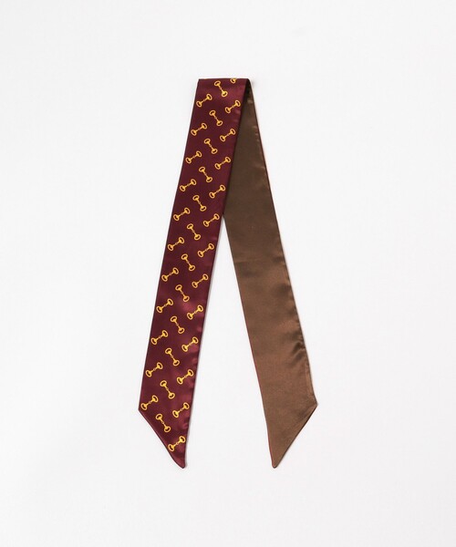 BEAMS BOY（ビームスボーイ）の「BEAMS BOY / サテン スカーフタイ（ネクタイ・レディース・ブラウン/ネイビー・ONE SIZE）」の3枚目の写真