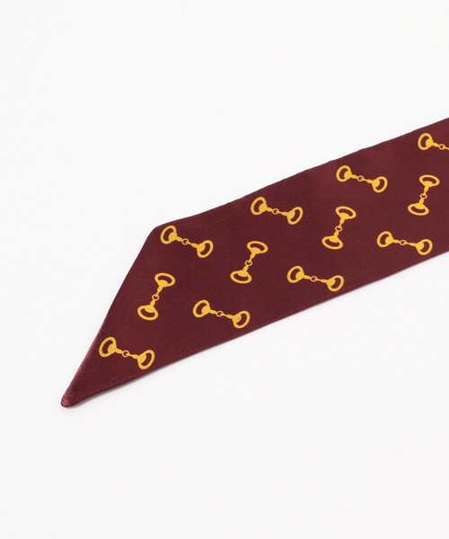 BEAMS BOY（ビームスボーイ）の「BEAMS BOY / サテン スカーフタイ（ネクタイ・レディース・ブラウン/ネイビー・ONE SIZE）」の4枚目の写真