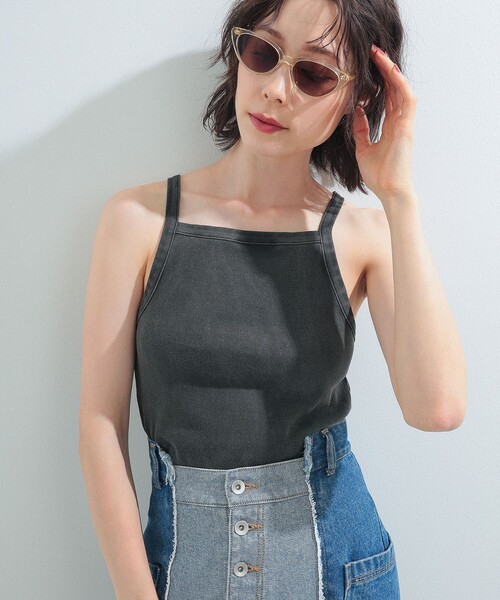 Ray BEAMS（レイビームス）の「Ray BEAMS High Basic / スクエアネック キャミソール（Tシャツ/カットソー・レディース・チャコールグレー/ダークブラウン/ベージュ・ONE SIZE）」の10枚目の写真