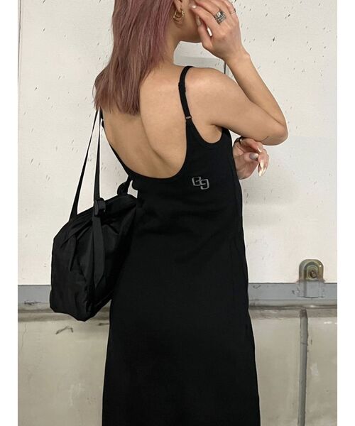 GYDA(ジェイダ)の「【WEB限定】【TINY低身長さん向け】DEEPスリットテレコロングワンピース(ワンピース・レディース・ブラック/グレー/ブルー・FREE)」の7枚目の写真