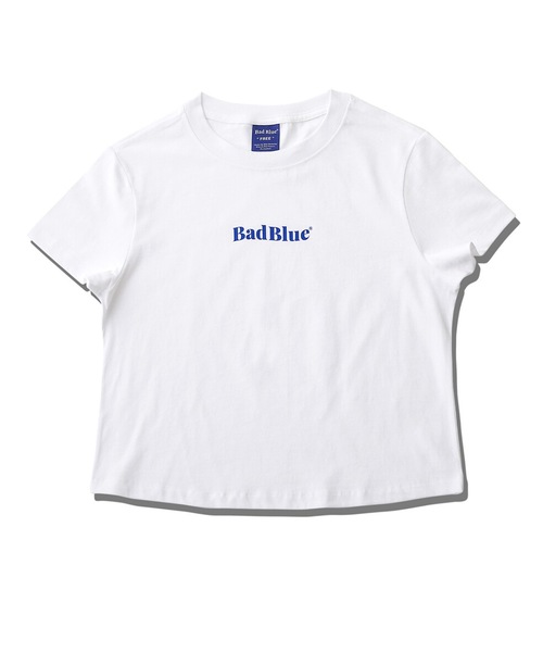 BadBlue（バッドブルー）の「【BadBlue 】Logo Crop Tee White
