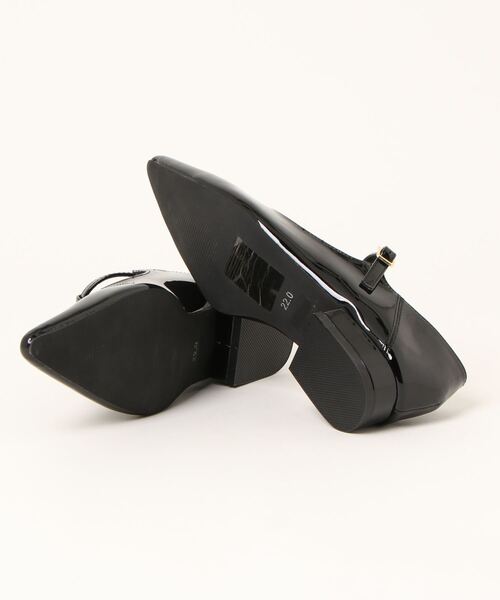 EVOL（イーボル）の「【EVOL】Tストラップ3cmヒールポインテッドパンプス IV5186（パンプス・レディース・ブラック/ベージュ/ゴールド・22.0cm/22.5cm/23.0cm/23.5cm/24.0cm/24.5cm/25.0cm）」の11枚目の写真