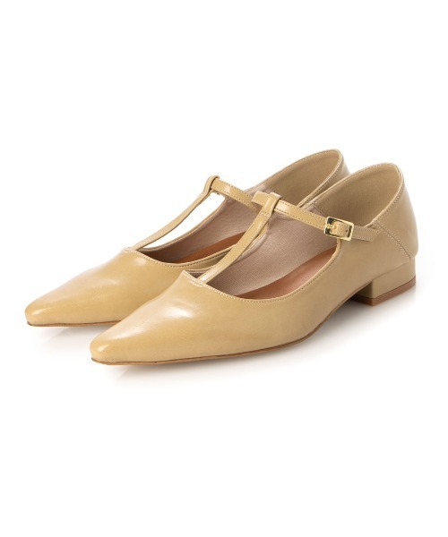 EVOL（イーボル）の「【EVOL】Tストラップ3cmヒールポインテッドパンプス IV5186（パンプス・レディース・ブラック/ベージュ/ゴールド・22.0cm/22.5cm/23.0cm/23.5cm/24.0cm/24.5cm/25.0cm）」の16枚目の写真