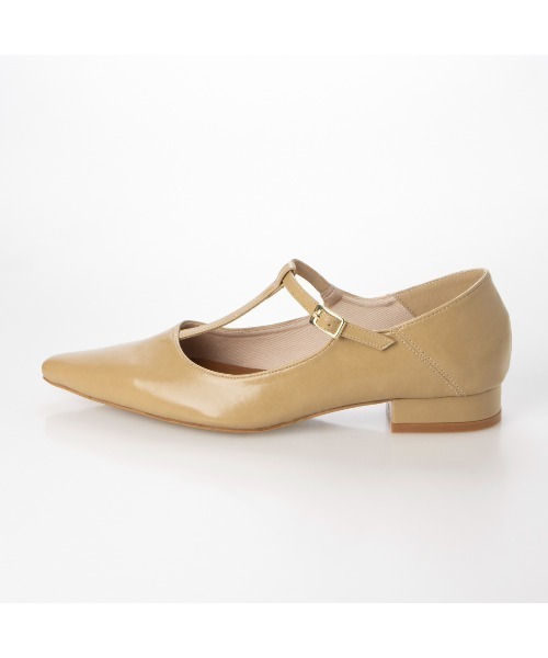 EVOL（イーボル）の「【EVOL】Tストラップ3cmヒールポインテッドパンプス IV5186（パンプス・レディース・ブラック/ベージュ/ゴールド・22.0cm/22.5cm/23.0cm/23.5cm/24.0cm/24.5cm/25.0cm）」の14枚目の写真