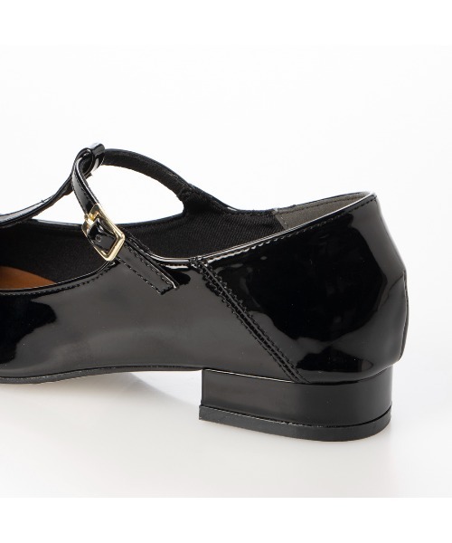 EVOL（イーボル）の「【EVOL】Tストラップ3cmヒールポインテッドパンプス IV5186（パンプス・レディース・ブラック/ベージュ/ゴールド・22.0cm/22.5cm/23.0cm/23.5cm/24.0cm/24.5cm/25.0cm）」の4枚目の写真