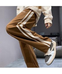 503419 ESSENTIAL / サイドライントラックパンツ ブラウン 38 Needles×SASQUATCHfabrix． サイドラインパンツ22AW-PA9-070
