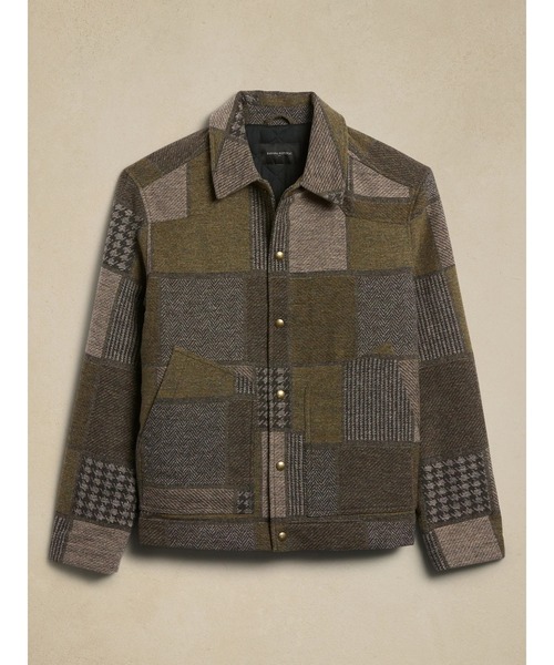 タグ付き★スナオクワハラ　ゴブラン織り　パッチワーク　ジャケット セール】BANANA REPUBLIC FACTORY STORE パッチワークジャケット