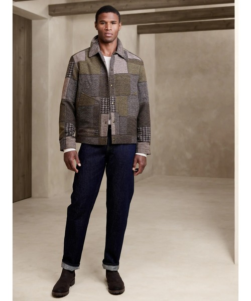ジャケット・アウター banana セール】BANANA REPUBLIC FACTORY STORE パッチワークジャケット