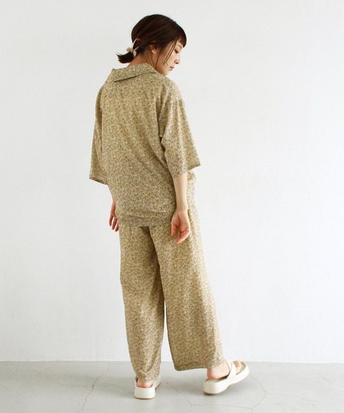 Crisp（クリスプ）の「花柄オーバーシャツ（シャツ/ブラウス・レディース・ブラック/ブルー/イエロー・FREE）」の17枚目の写真