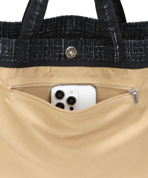 Bermosa(ベルモサ)の「ツイードトート フォーマルバッグ(トートバッグ・レディース・ブルー系その他/ベージュ/グリーン系その他/ブラック系その他/ホワイト系その他/ネイビー/アイボリー/ピンク・FREE)」の22枚目の写真