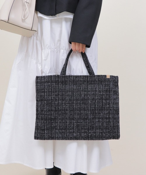 セール】ツイードトート フォーマルバッグ（トートバッグ）｜Bermosa