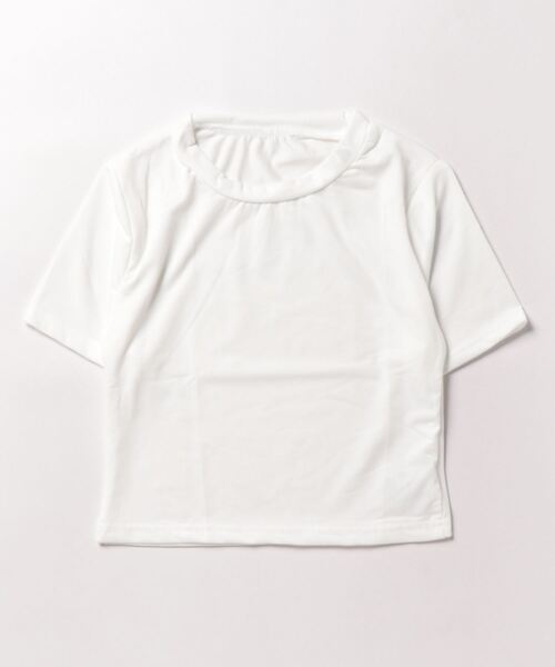 NANEA（ナネア）の「クロップド丈ミニT（Tシャツ/カットソー・レディース・ホワイト/ワインレッド/ブラック・フリー）」の21枚目の写真