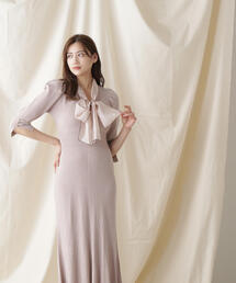 JILL by JILL STUART | ◇メロ―ボウタイマーメイドニットワンピース(ワンピース)