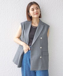 TW ギャバ テーラー ジレ ◇