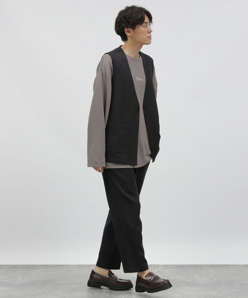 LAKOLE(ラコレ)の「ウールライクPEジレ / 966761(ベスト・メンズ・ブラウン/グレー/ブラック・MEDIUM/LARGE)」の4枚目の写真