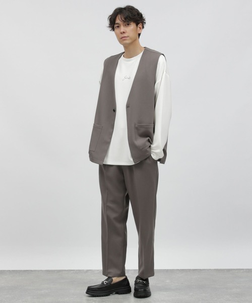 LAKOLE(ラコレ)の「ウールライクPEジレ / 966761(ベスト・メンズ・ブラウン/グレー/ブラック・MEDIUM/LARGE)」の5枚目の写真