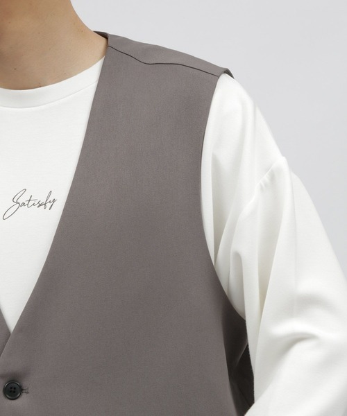 LAKOLE(ラコレ)の「ウールライクPEジレ / 966761(ベスト・メンズ・ブラウン/グレー/ブラック・MEDIUM/LARGE)」の11枚目の写真