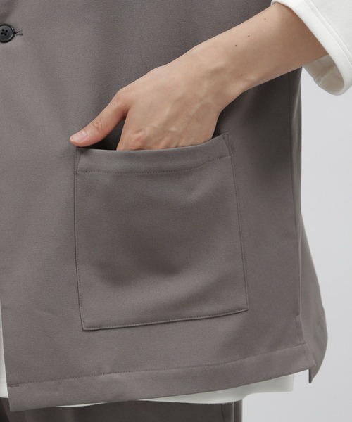 LAKOLE(ラコレ)の「ウールライクPEジレ / 966761(ベスト・メンズ・ブラウン/グレー/ブラック・MEDIUM/LARGE)」の12枚目の写真