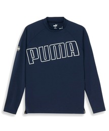 PUMA プーマ メンズ ゴルフ ストレッチ ビッグ プーマ ロゴ モックネック シャツ 長袖