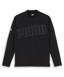 PUMA プーマ メンズ ゴルフ ストレッチ ビッグ プーマ ロゴ モックネック シャツ 長袖