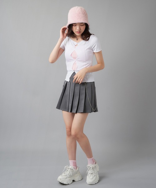 SPINNS（スピンズ）の「アンゴラバケットハット（ハット・レディース・ピンク/アイボリー/ベージュ/ブラック・ONESIZE）」の21枚目の写真