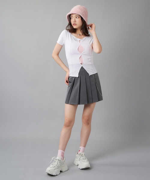 SPINNS（スピンズ）の「アンゴラバケットハット（ハット・レディース・ピンク/アイボリー/ベージュ/ブラック・ONESIZE）」の20枚目の写真