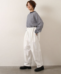 JOURNAL STANDARD LUXE バックサテンタックパンツ カーキ M