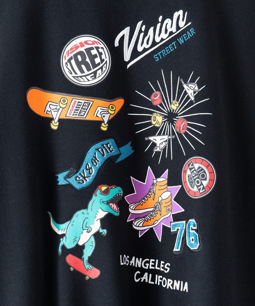 VISION STREET WEAR(ヴィジョンストリートウェア)の「【VISION STREET WEAR/ビジョンストリートウェア】 バックプリント バック刺繍 裏毛 クルーネック トレーナー スウェット(スウェット・メンズ・杢グレー/ブラック/ブルー/ブラウン・MEDIUM/LARGE/X-LARGE)」の6枚目の写真