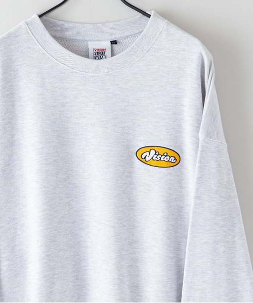 VISION STREET WEAR(ヴィジョンストリートウェア)の「【VISION STREET WEAR/ビジョンストリートウェア】 バックプリント バック刺繍 裏毛 クルーネック トレーナー スウェット(スウェット・メンズ・杢グレー/ブラック/ブルー/ブラウン・MEDIUM/LARGE/X-LARGE)」の8枚目の写真