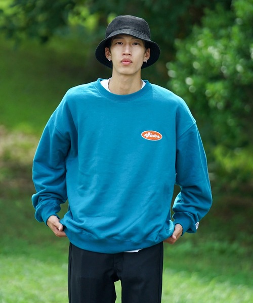 VISION STREET WEAR(ヴィジョンストリートウェア)の「【VISION STREET WEAR/ビジョンストリートウェア】 バックプリント バック刺繍 裏毛 クルーネック トレーナー スウェット(スウェット・メンズ・杢グレー/ブラック/ブルー/ブラウン・MEDIUM/LARGE/X-LARGE)」の13枚目の写真