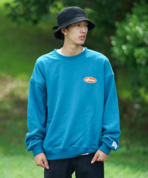 VISION STREET WEAR(ヴィジョンストリートウェア)の「【VISION STREET WEAR/ビジョンストリートウェア】 バックプリント バック刺繍 裏毛 クルーネック トレーナー スウェット(スウェット・メンズ・杢グレー/ブラック/ブルー/ブラウン・MEDIUM/LARGE/X-LARGE)」の12枚目の写真