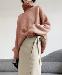 美品 アダムエロペ タートルネック ハイネック ニット 毛100% ピンク ADAM ET ROPE'｜アダムエロペのニット/セーター（タートルネック