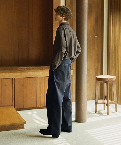 Bleme(ブレム)の「【販売中止】マルチカラーリラックス長袖ブロードシャツ(シャツ/ブラウス・メンズ・カーキ/ダークブラウン/ライトブルー/ベージュ・L/M/XL/S)」の10枚目の写真