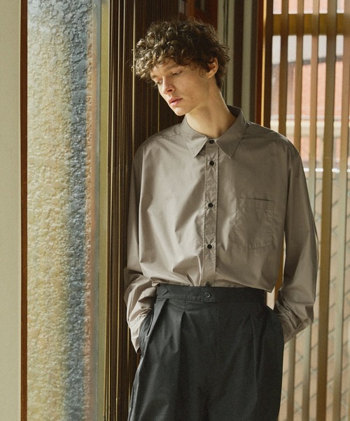 Bleme(ブレム)の「【販売中止】マルチカラーリラックス長袖ブロードシャツ(シャツ/ブラウス・メンズ・カーキ/ダークブラウン/ライトブルー/ベージュ・L/M/XL/S)」の17枚目の写真