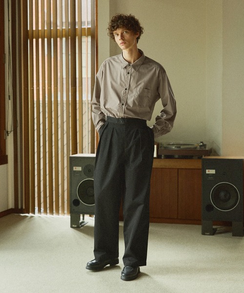 Bleme(ブレム)の「【販売中止】マルチカラーリラックス長袖ブロードシャツ(シャツ/ブラウス・メンズ・カーキ/ダークブラウン/ライトブルー/ベージュ・L/M/XL/S)」の19枚目の写真