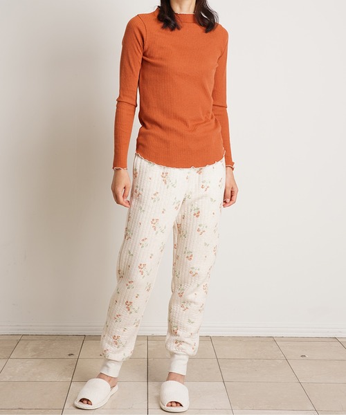 KID BLUE(キッドブルー)の「キッドブルー -23リブココウール -長袖トップス -KRVN539 -kidblue(その他トップス・レディース・オレンジ/ブラック・M)」の8枚目の写真