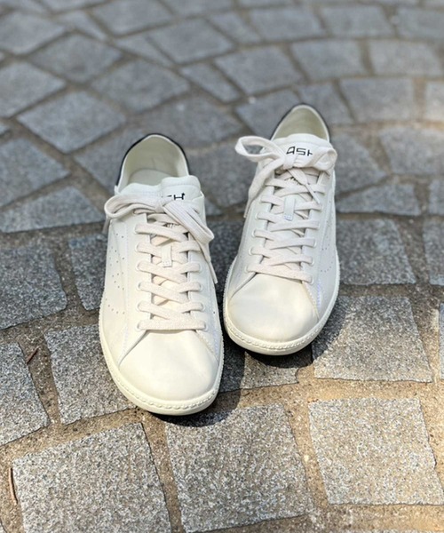 ASH（アッシュ）の「【SUPER】ソフトレザースニーカー（スニーカー・レディース・ホワイト×ブラック/ホワイト×ピンク/ホワイト×グリーン・38/39/36/37/40/35）」の4枚目の写真