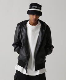AVIREX | 《直営店別注》 COMFORTABLE LEATHER FOOD JACKET / コンフォータブル レザー フード ジャケット / AVIREX / アヴィレックス(その他アウター)