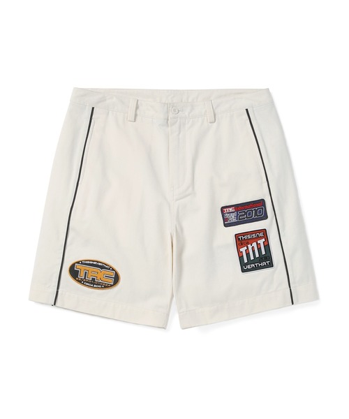 thisisneverthat（ディスイズネバーザット）の「TRC Racing Short（その他パンツ・メンズ・オフホワイト/チャコール/レッド・XL/S/L/M）」の2枚目の写真