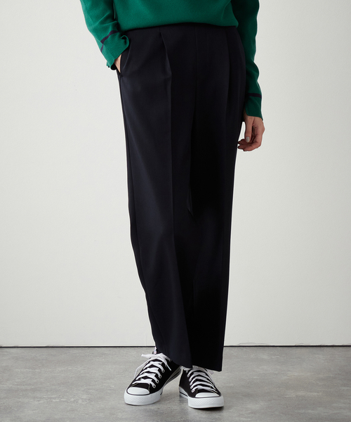 LE SOUK HOLIDAY(ルスークホリデー)の「スマートワイドパンツ(スラックス・レディース・ネイビー/モカ/ブラック・M/S/L)」の13枚目の写真